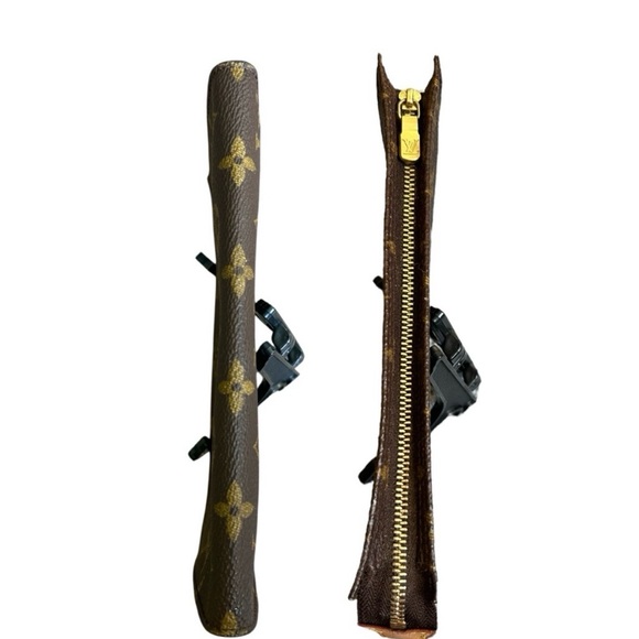 Vintage LOUIS VUITTON Monogram Women’s Bucket Pouch GM Brown, Beige Authentic - Picture 11 of 17